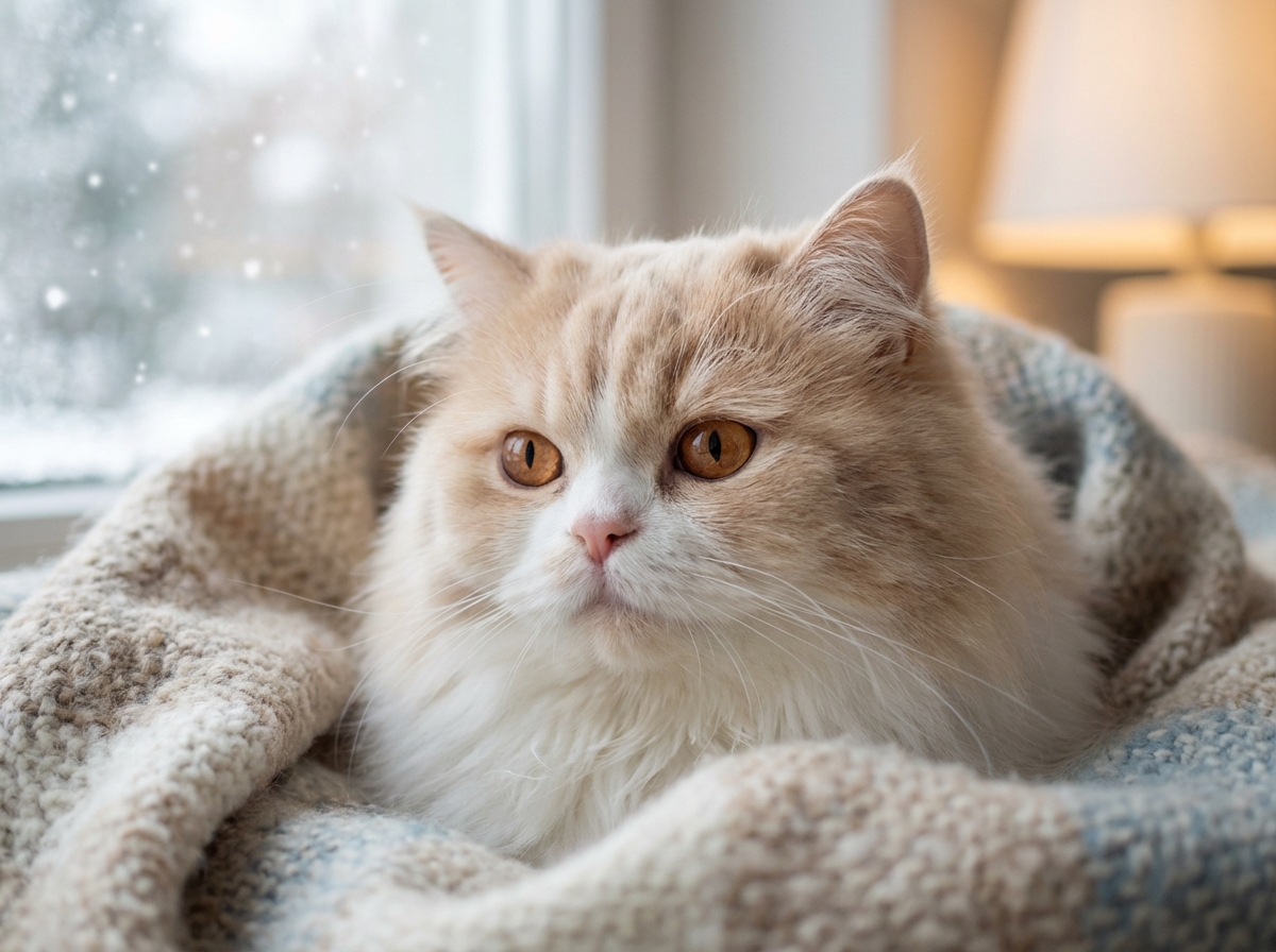 AI-generated cat portrait calendar month 3